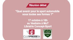 Réunion débat le 17 octobre à 18h :  » Quel avenir pour le sport automobile sous toutes ses formes »